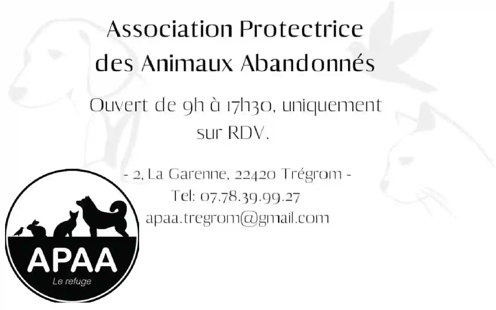 APAA APAA - Association Protectrice des Animaux Abandonnées
