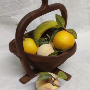 Boussac Brocante - Superbe coupe à fruits en bois pliable - Lot 13